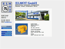 Tablet Screenshot of elmot.de
