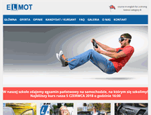 Tablet Screenshot of elmot.pl